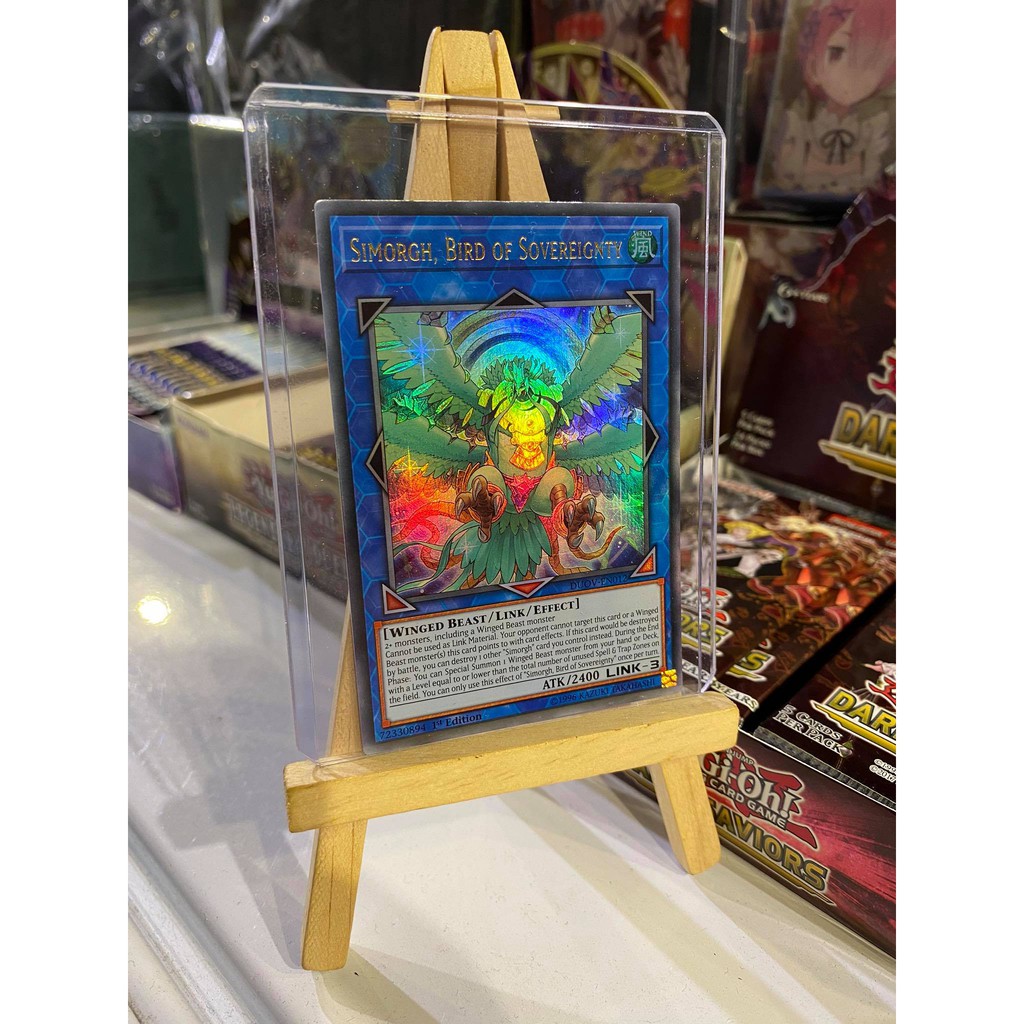 Lá bài thẻ bài Yugioh Simorgh Bird of Sovereignty - Ultra Rare - Tặng bọc bài nhựa bảo quản