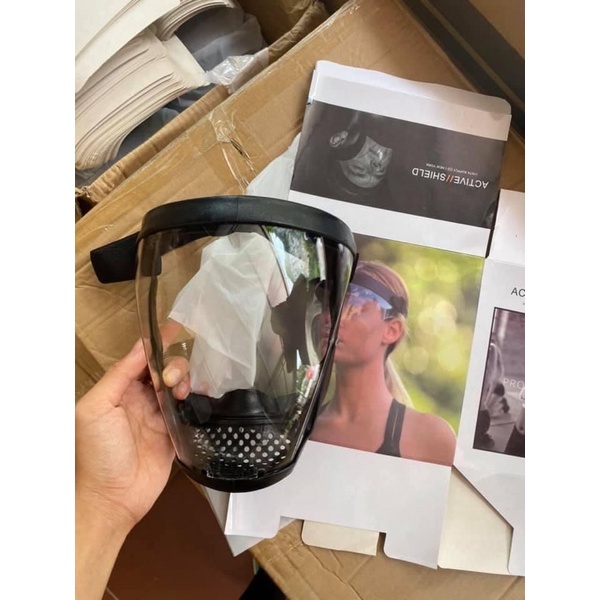 Mặt Nạ Kính Bảo Vệ Mặt. Acrylic Trong Suốt . FREESHIP,Kính Chống Giọt Bắn Kính Bảo Hộ,Chống Bụi, Lỗ Thoát khí