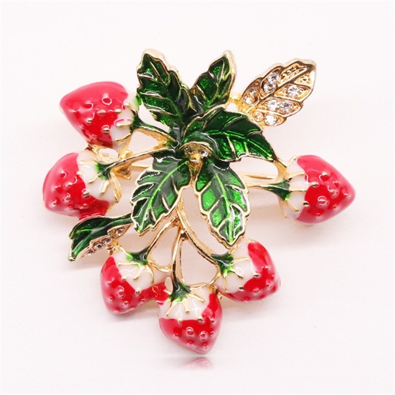 Trâm Cài Áo Hình Hoa Quả Đính Đá Tinh Xảo Thời Trang Cao Cấp 2022 Cho Nữ