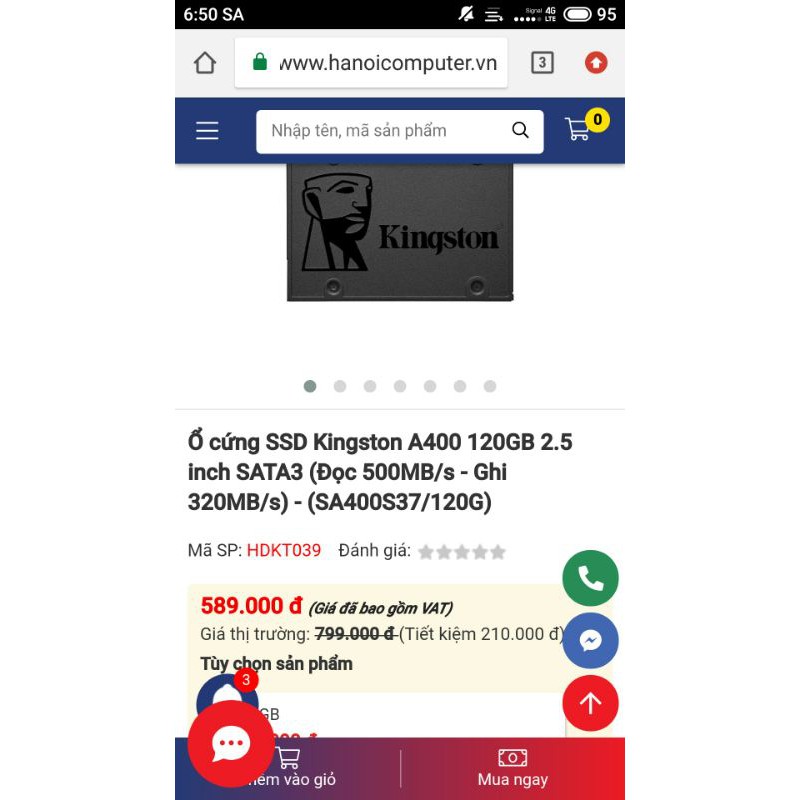 ổ cứng máy tính ssd Kingston 120gb 2nd | BigBuy360 - bigbuy360.vn