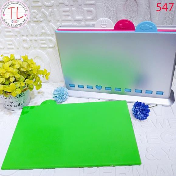 Bộ 4 thớt nhựa cao cấp – Bộ thớt nhựa tiện lợi - Đồ dùng nhà bếp