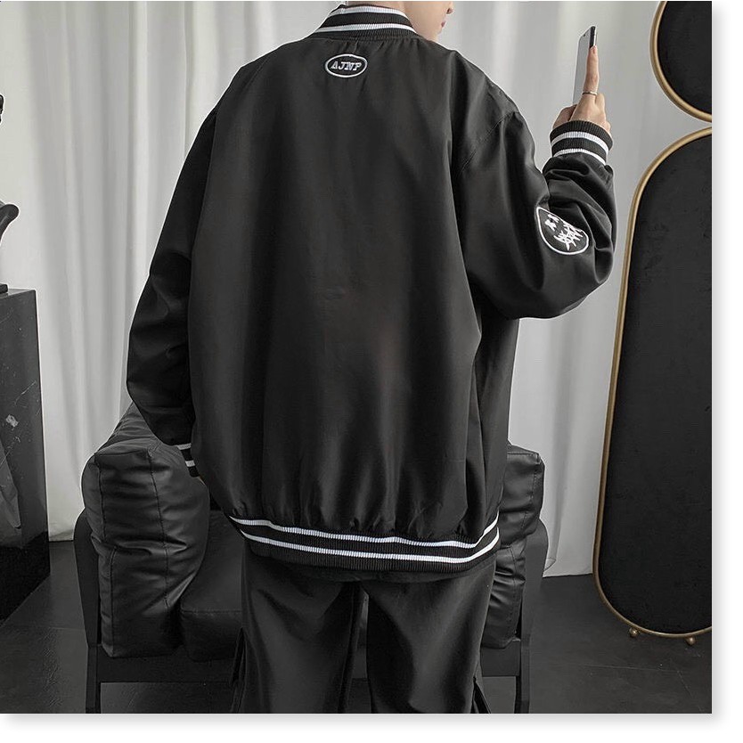 ( BIG SALE) ÁO KHOÁC BOMBER NAM NÚT BẤM IN CHỮ PHÍA TRƯỚC, CHẤT DÙ 2 LỚP, MẶC CHỐNG NẮNG, ĐI CHƠI, ĐI HỌC, LÊN FORM NHƯ | BigBuy360 - bigbuy360.vn