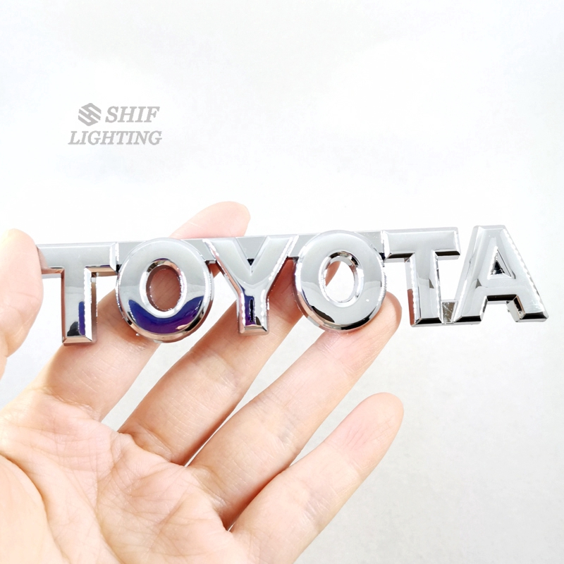 Nhãn dán họa tiết TOYOTA bằng kim loại chrome hợp thời trang