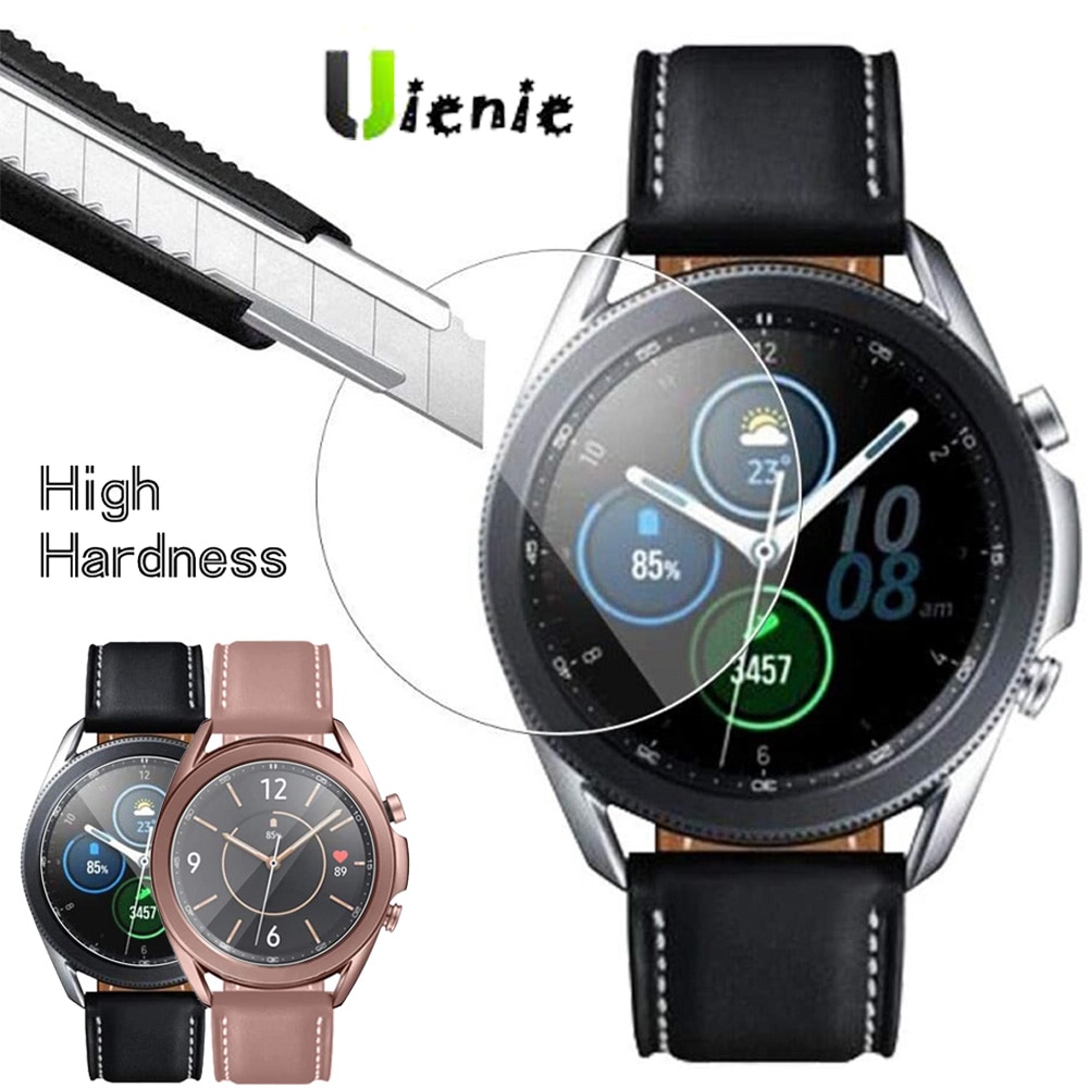 Set 2 kính cường lực / miếng dán HD bảo vệ màn hình cho Samsung Galaxy Watch 3 41mm 45mm