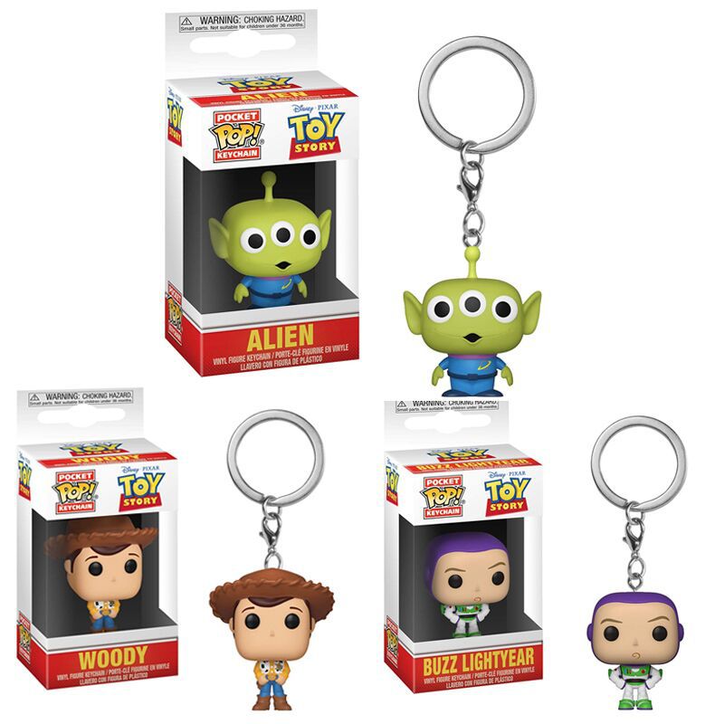 Móc khóa mô hình nhân vật hoạt hình Funko Pop Toy Story 4 Hu Di Buzz Lightyear Three Eyes