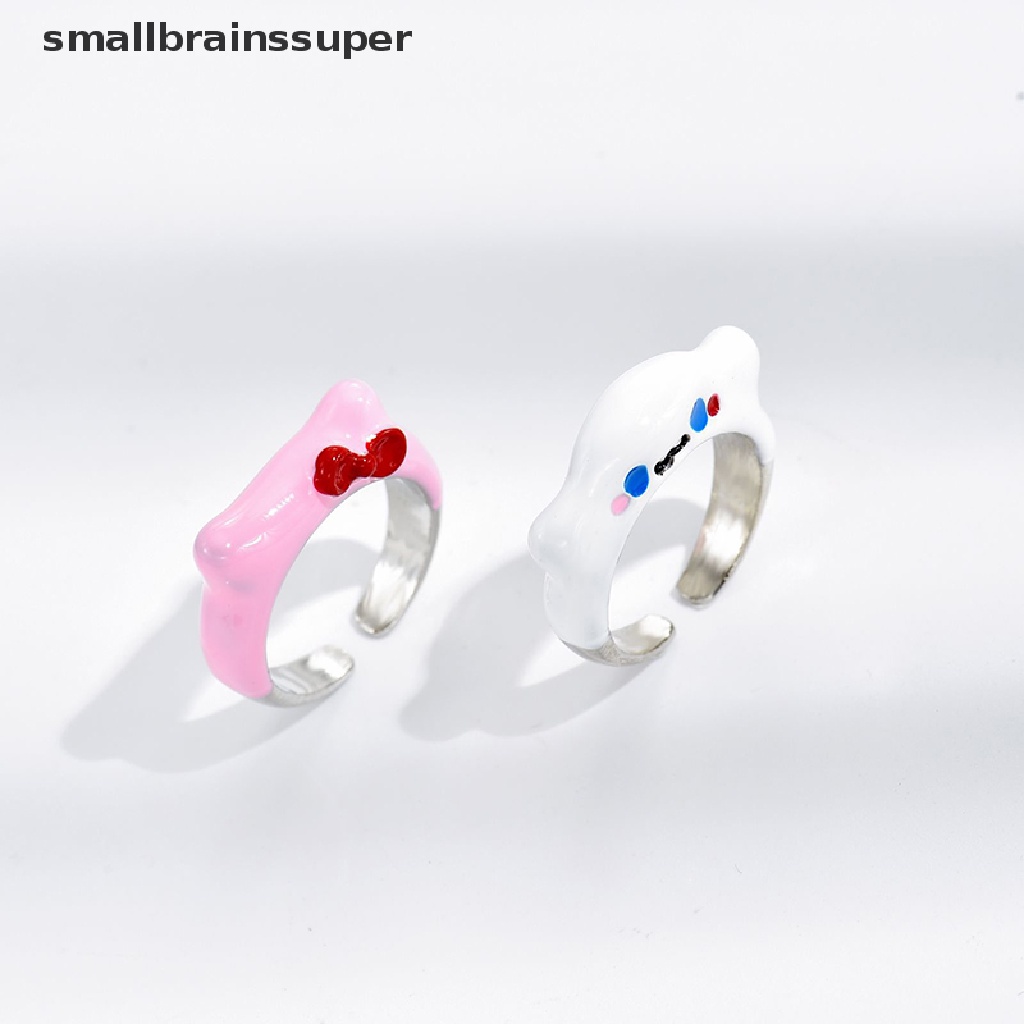Smallbrainssuper Kawaii Sanriod Kt Cat Cinnamoroll Finger Ring Open Design Cute Fashion Jewelry SBS
