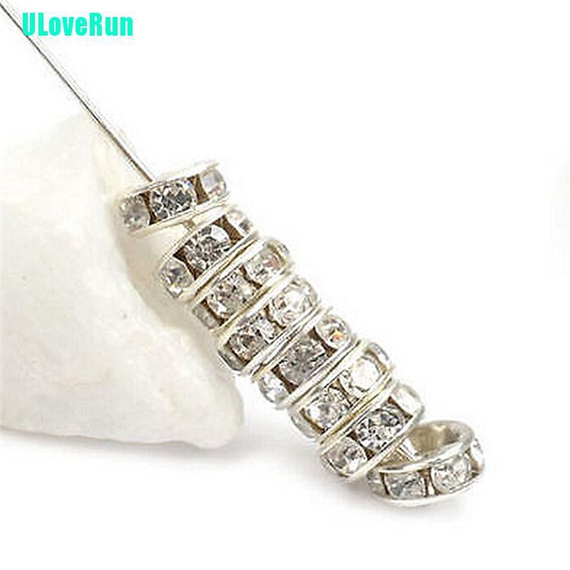 Set 100 Hạt Pha Lê Giả 6mm Màu Vàng / Bạc Làm Trang Sức Thủ Công