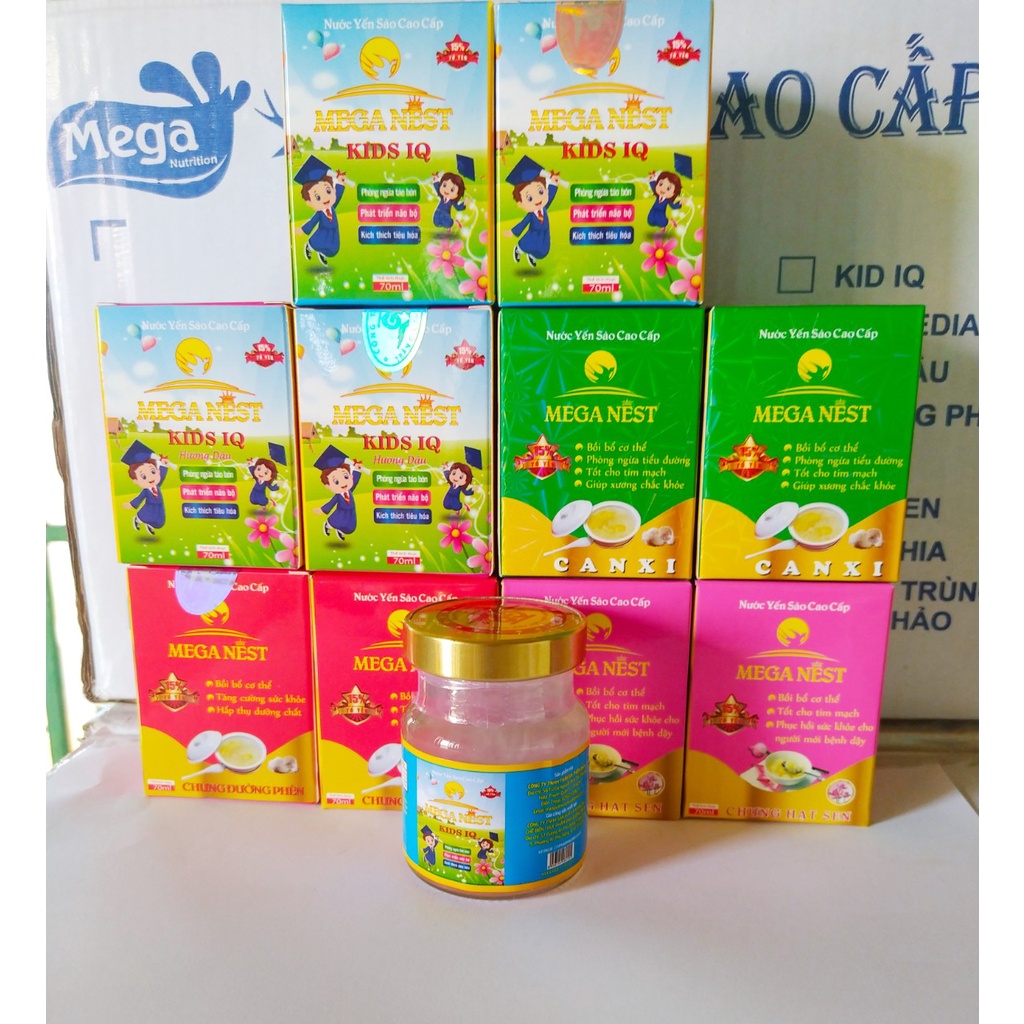 Hũ yến sào Mega Nest dành cho người lớn và em bé 70gr