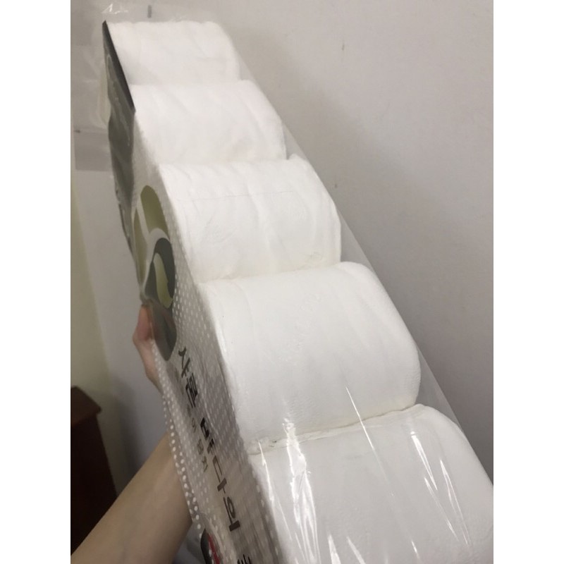 Giấy vệ sinh Hoàng Long, có lõi và không lõi quy cách 10 cuộn x 10 lốc, 8,4kg