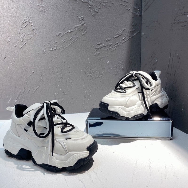 Giày Thể Thao Đế Dày Tăng Chiều Cao Thoải Mái Phong Cách Mới Mùa Thu Cho Nữ