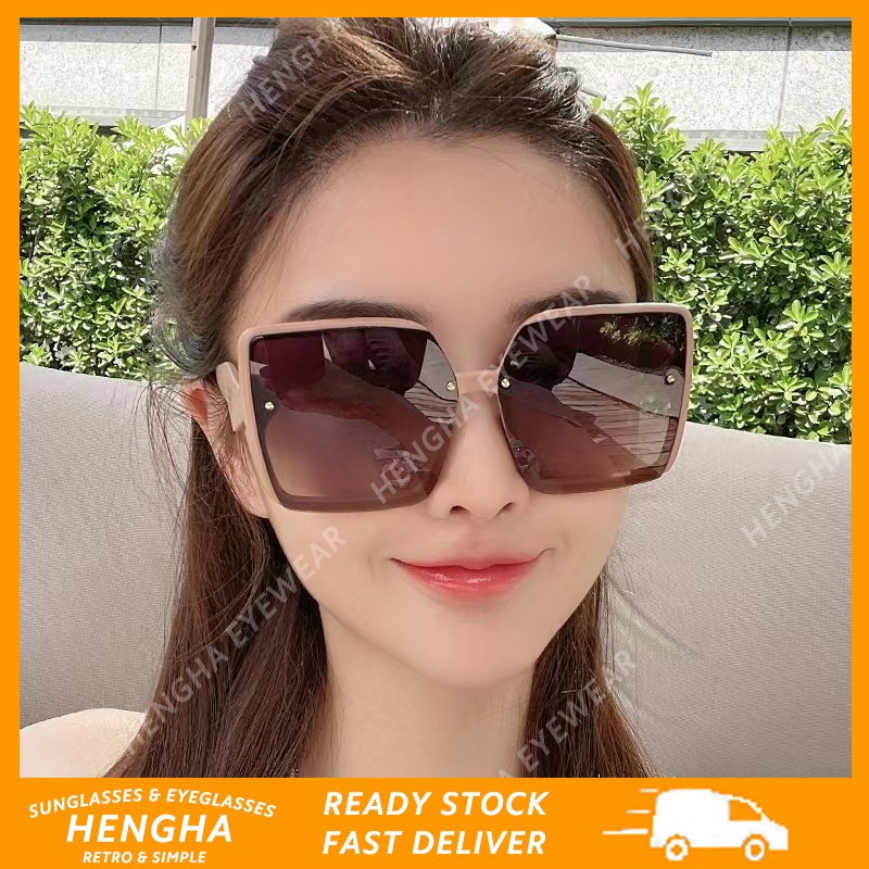 Kính Mát Gọng Vuông Màu Kẹo Phong Cách Thời Trang Hàn Quốc