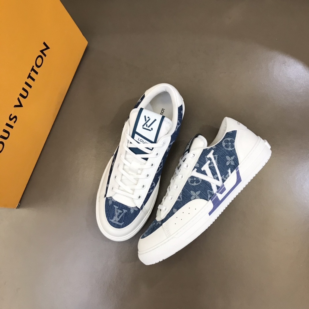Giày thể thao nam/ Sneakers nam chất liệu da thật cao cấp Louis Vuitton LV