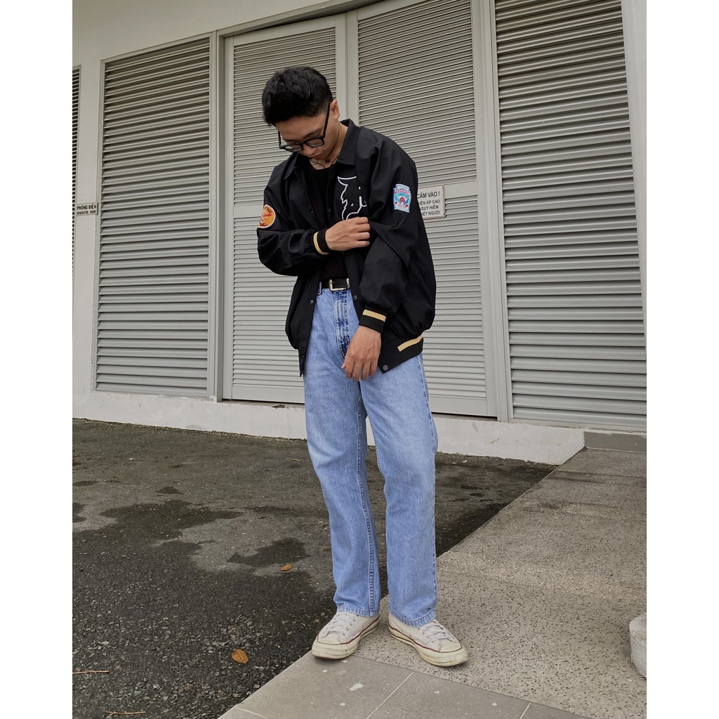 Áo Khoác Bomber fear of god Satin MANUEL Áo jacket varsity FOG Satin chất dù 2 lớp dành cho nam nữ Kun Shop