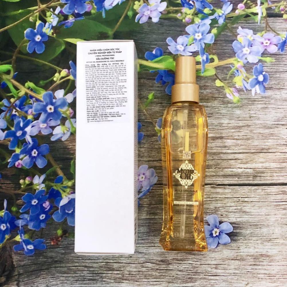 Serum tinh dầu dưỡng tóc L'oreal Mythic oil Nourishing oil for all hair types 100ml - chính hãng