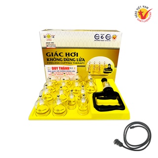 Bộ giác hơi không dùng lửa Duy Thành YGH03 kèm dây nối phương pháp an toàn cho sức khoẻ