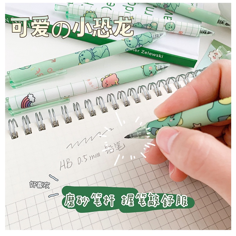 Bút Chì Màu Đen Không Có Mực Vĩnh Viễn Không Cần Mài Được Dùng Viết Chì Hình Hoạt Hình