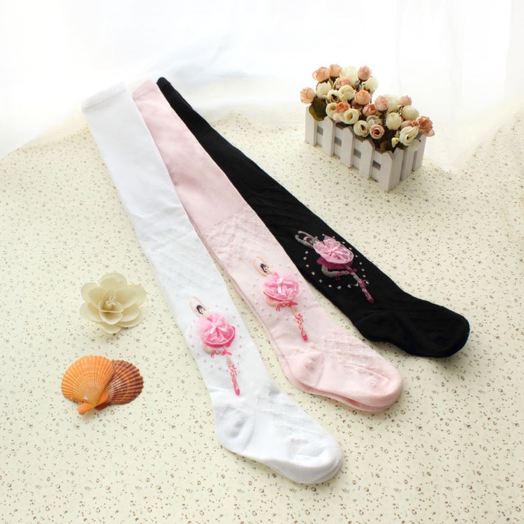 Quần Tất Múa Ballet Bằng Cotton Co Giãn Dành Cho Bé Gái 1 Đến 9 Tuổi