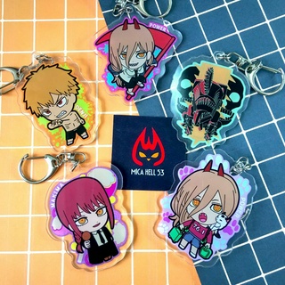 Móc Chìa Khóa Anime Chainsaw Man Keychain Acrylic Dễ Thương KC02