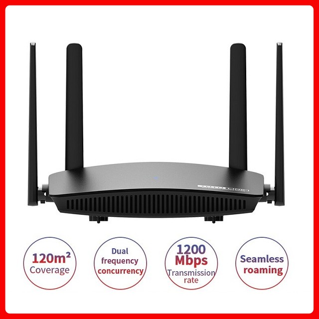 Bộ phát wifi Totolink A720R router wifi băng tần kép chuẩn AC1200 - Hàng chính hãng bảo hành 24 tháng