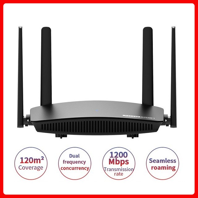 Wifi 5G bộ phát wifi Totolink A720R router wifi băng tần kép chuẩn AC1200 - Hàng Chính Hãng Bảo Hành 24 Tháng