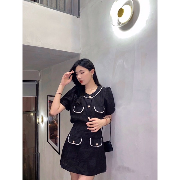 SET ren ô viền ngọc cao cấp , Set tiểu thư, sang chảnh