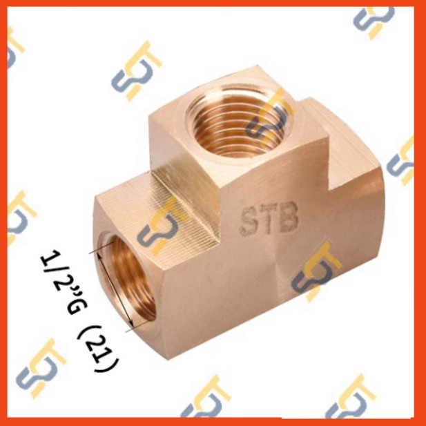 T RT - khớp nối ba đầu tê ren trong  - bằng đồng