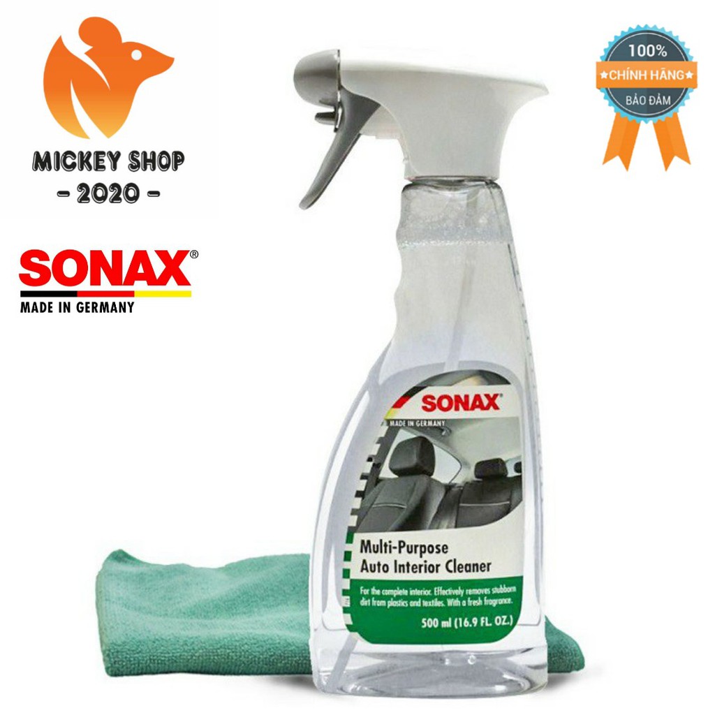 [ CAO CẤP ] Dung dịch vệ sinh nội thất ô tô SONAX Interior Cleaner 500ml - 321200