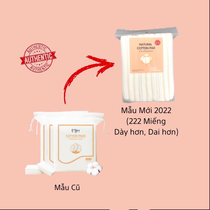 Bông tẩy trang 3 lớp Cotton Pads 222 miếng