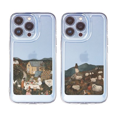 Ốp lưng iphone Ốp điện thoại SUNTAIHO bằng silicon in hình tranh sơn dầu thích hợp cho iPhone 11 Pro 13 12 Pro Max XS Max X XR 7 8 Plus