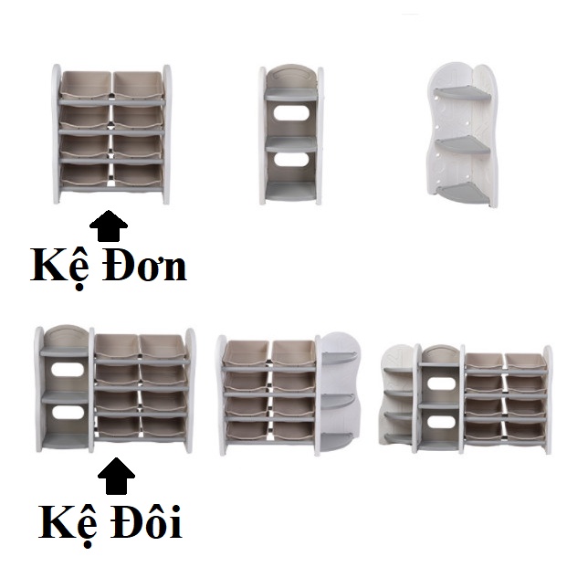 Kệ để đồ chơi bằng nhựa cho bé siêu đẹp - kệ nhựa đồ chơi cho bé kích thước 112*36*92.5 cm