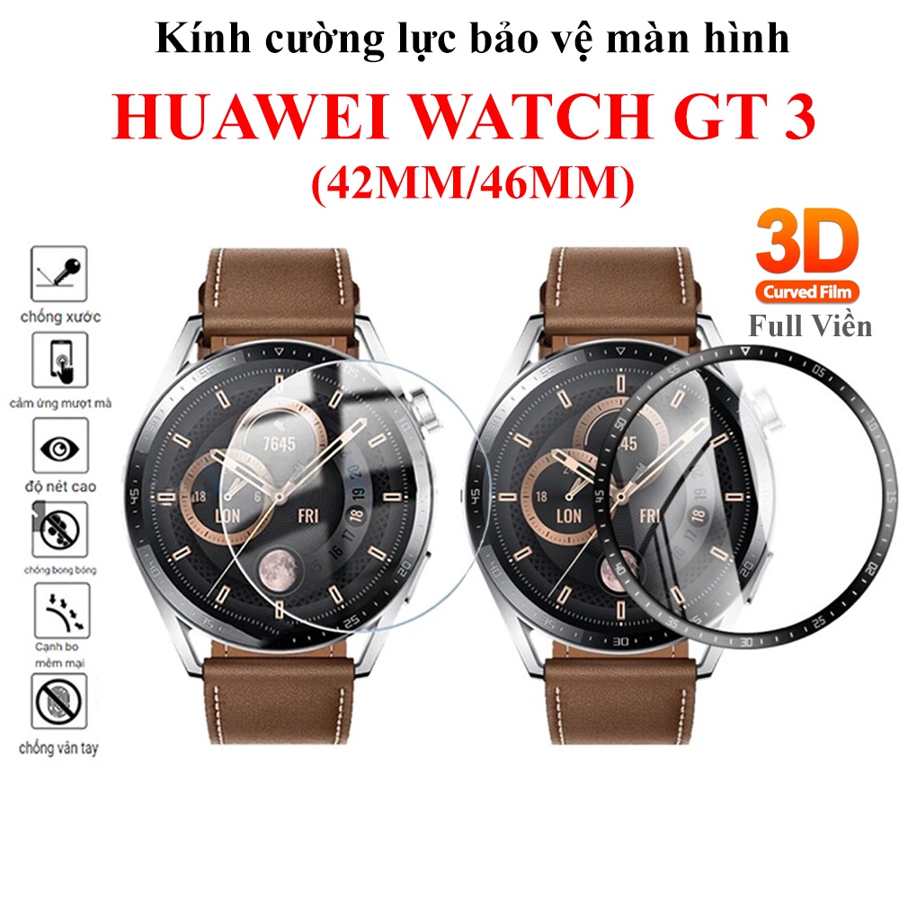 [HUAWEI GT 3] Kính cường lực bảo vệ màn hình Huawei Watch GT3