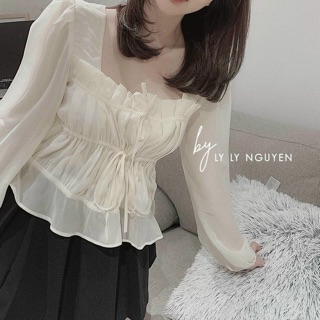 ÁO PEPLUM CỔ VUÔNG