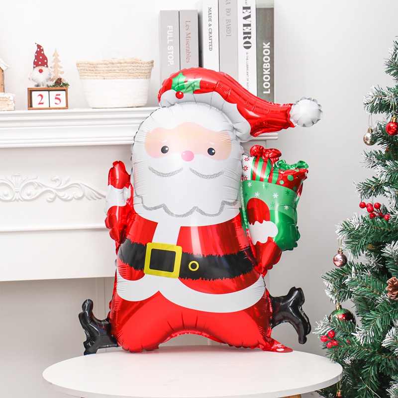 Bóng Bay Bọc Lá Nhôm Hình Vớ Giáng Sinh Năm Mới 2022 Trang Trí Nhà Cửa