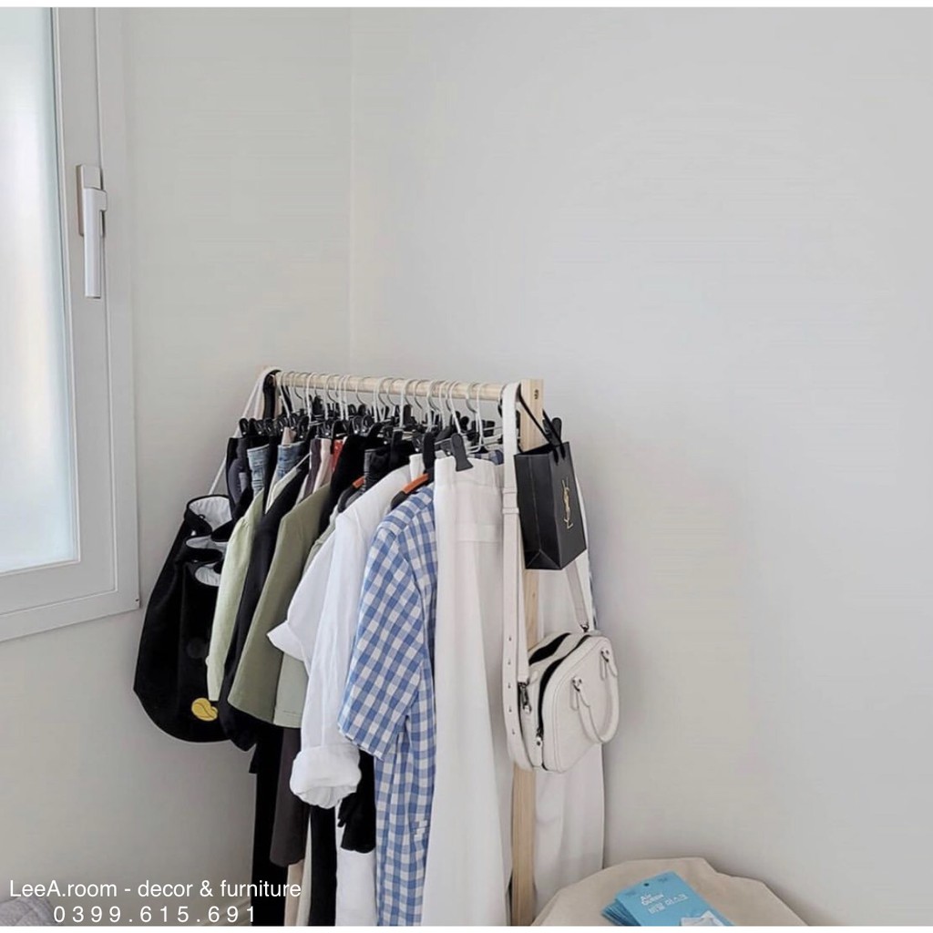 Giá Treo Quần Áo Gỗ Phong Cách Hàn Quốc - Loại Cao Cấp - Single Hanger Size S | BigBuy360 - bigbuy360.vn