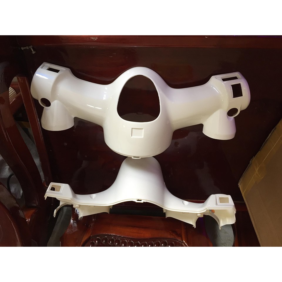 Đầu đèn và ốp đầu đèn xe cub 81 mới - nhựa trắng