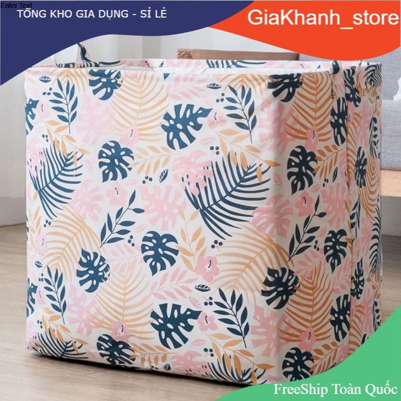 ❤️Size To 100 Lít❤️ Túi Đựng Quần Áo Chăn Màn Vải Canvas Không Thấm Nước, Giỏ Đựng Đồ Đa Năng