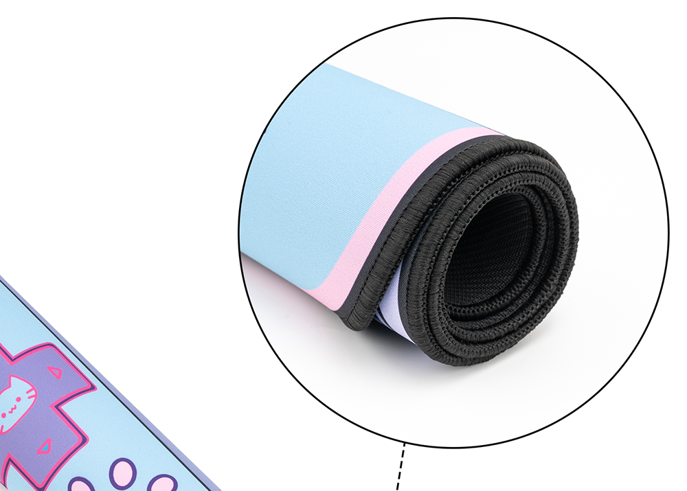 Tấm lót chuột và bàn phím chơi game siêu lớn 800x300mm in màu hồng siêu bắt mắt