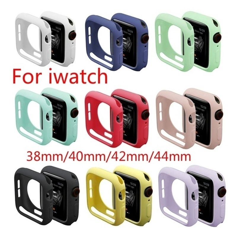 Vỏ nhựa TPU bảo vệ mặt đồng hồ Apple Watch Series 1 2 3 4 5 38mm 42mm 40mm 44mm