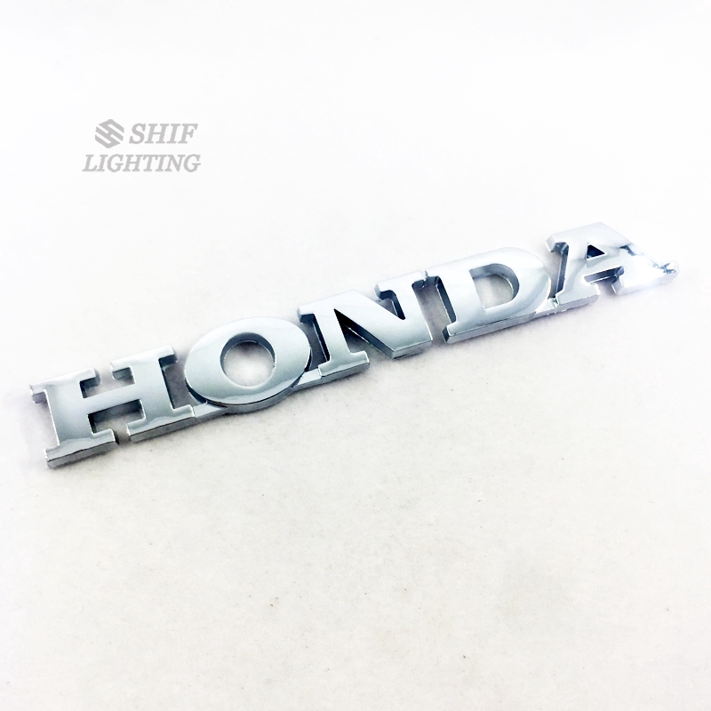 1 X ABS Chrome Honda Logo Auto Car Side Fender Rear Trunk Emblem Badge Sticker Replacement For Honda