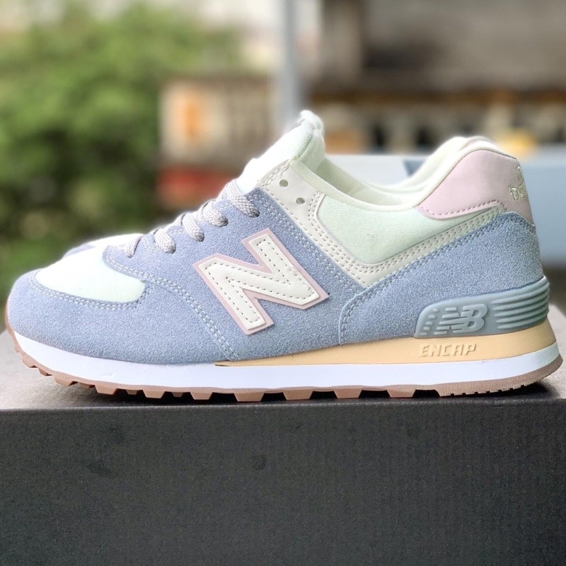 🌻MINTSTORE🌻 Giày thể thao sneaker N.B xanh pastel gót hồng