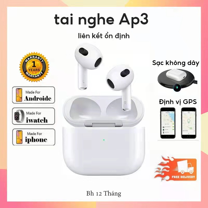 ⚡Gửi từ Hồ Chí Minh⚡Tai Nghe Bluetooth TWS-Air 3 Cao Cấp Nhất tai nghe không dây- Đầy Đủ Các Chức Năng - Sạc Không Dây