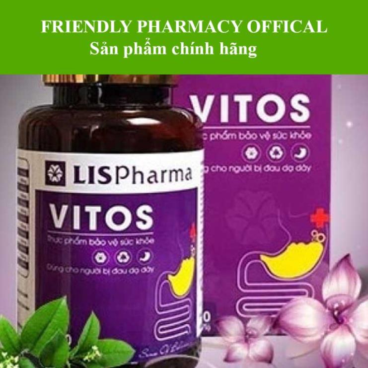 Viên uống Vitos - Hỗ trợ điều trị viêm loét dạ dày, tá tràng