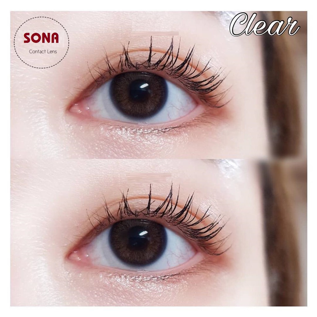 Lens Cận Trong Suốt Không Màu (kính áp tròng Sona Hàn Quốc)