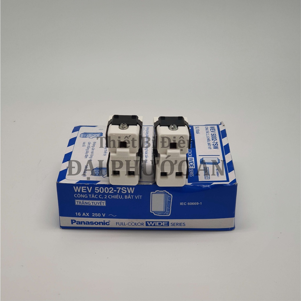 Công Tắc Điện WEV5002SW Panasonic Hạt Công Tắc Chịu Tải 16A Cao Cấp Công Tắc Panasonic 2 Chiều Với Nhựa Chống Cháy