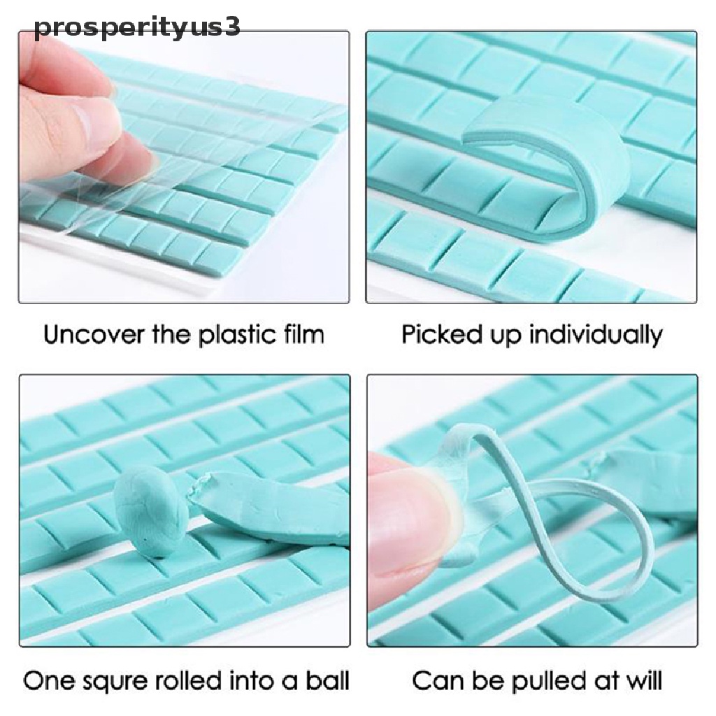 [prosperityus3] Nail art Adhesive Glue Clay Blue White Reusable Removable Nail Display Tool [new]