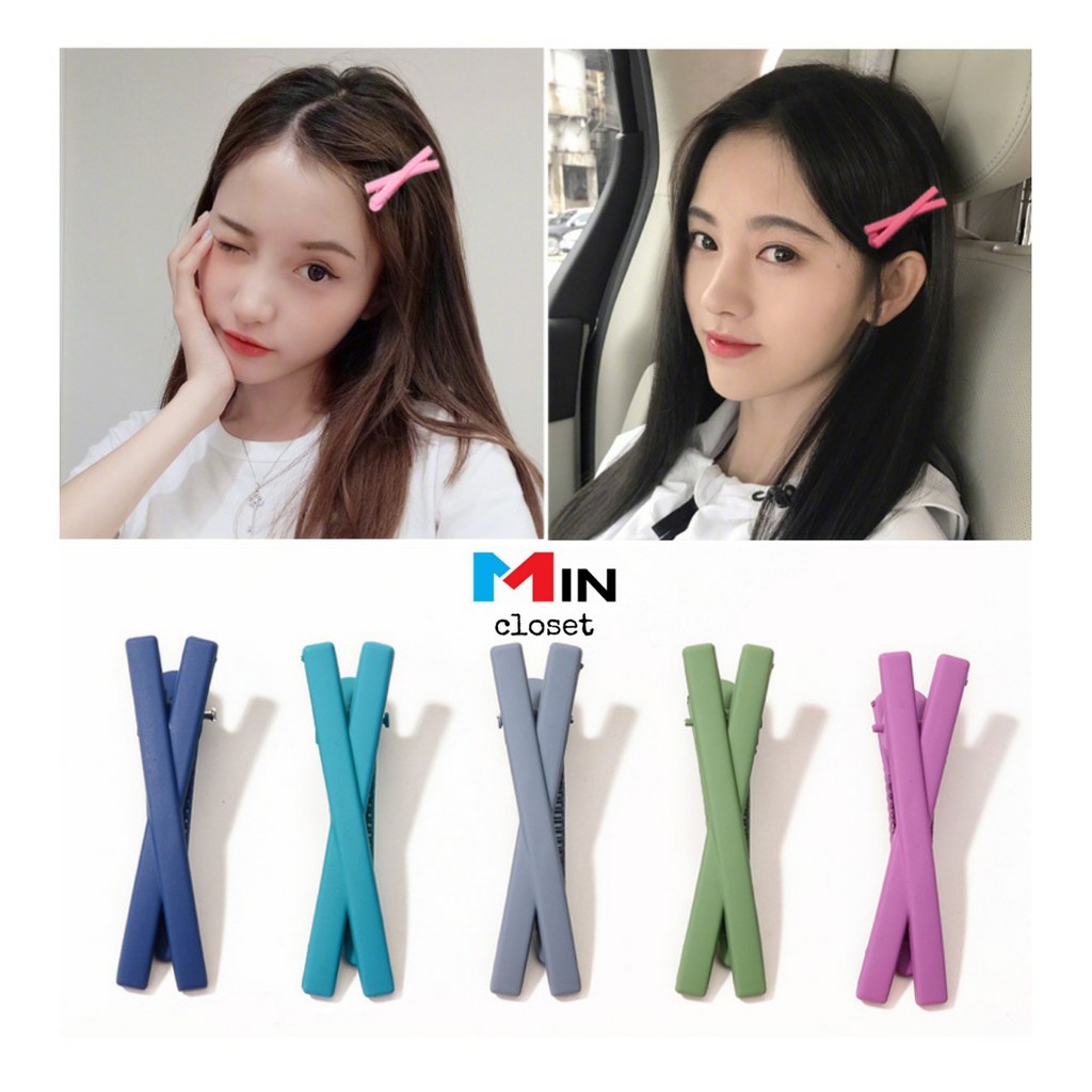 💖 Cặp tóc, kẹp tóc chữ X siêu cute - Mincloset 💖