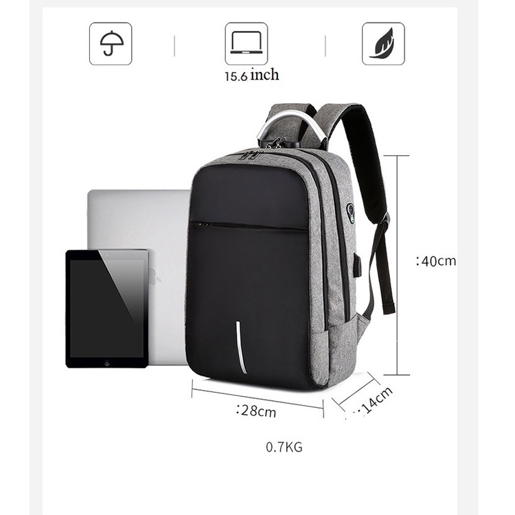 Balo nam chống trộm đựng laptop 15.6 inch- Balo nam đi làm đi học đi chơi