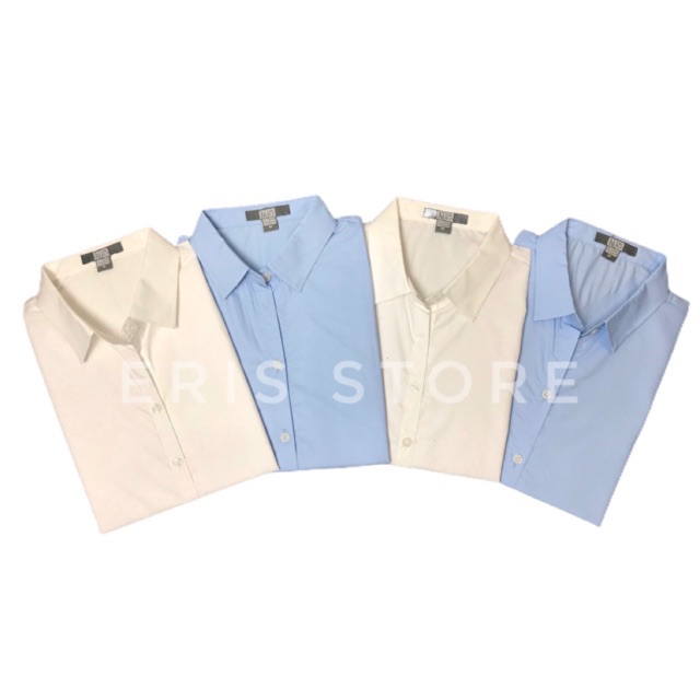 SƠ MI CAO CẤP- Áo sơ mi nữ trắng dài tay ERIS chất đẹp (ảnh thật) ER0033 | BigBuy360 - bigbuy360.vn