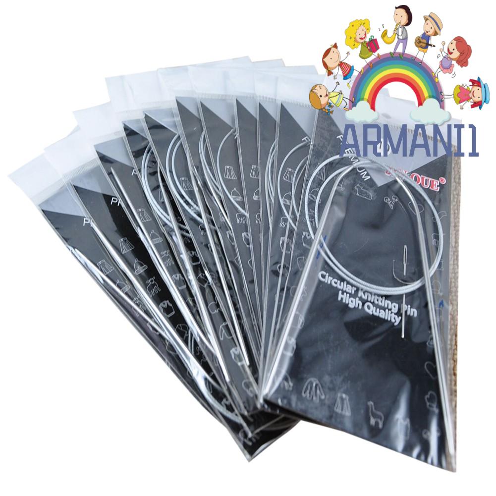 Set 11 Kim Đan Len Bằng Thép Không Gỉ Chuyên Nghiệp 32 "80Cm Kích Thước 1.5mm