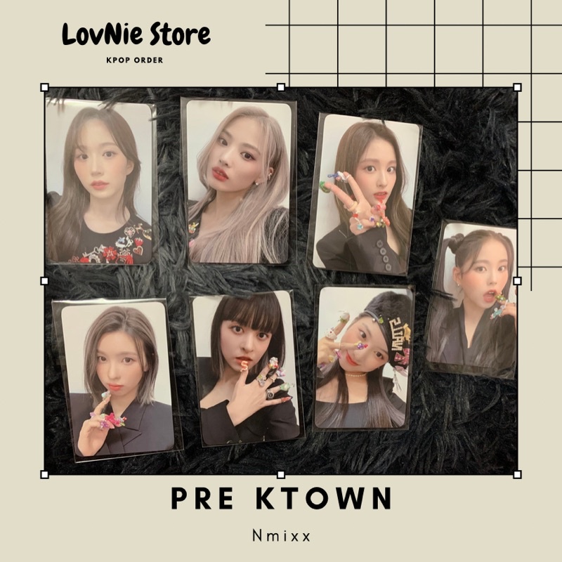 Sẵn card thẻ bo góc NMIXX pre KTOWN 1 album Ad Mare Light ver